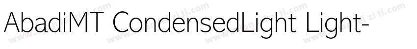 AbadiMT CondensedLight Light字体转换